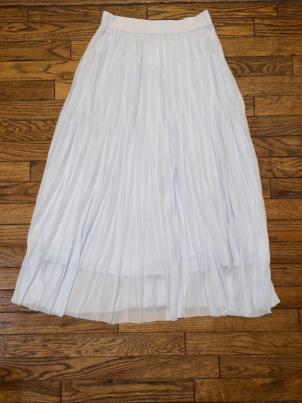 H&M Baby Blue Pleated Maxi Skirt NEW WITH TAGS